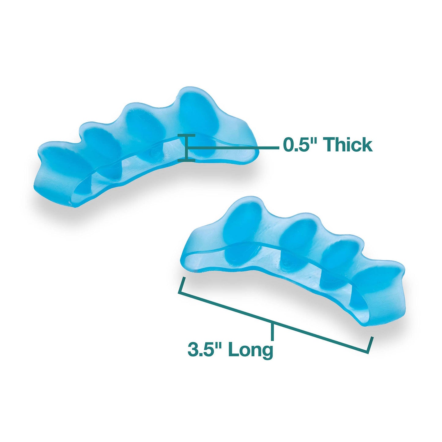 Five Loop Toe Separator, Blue - 1 Pair 