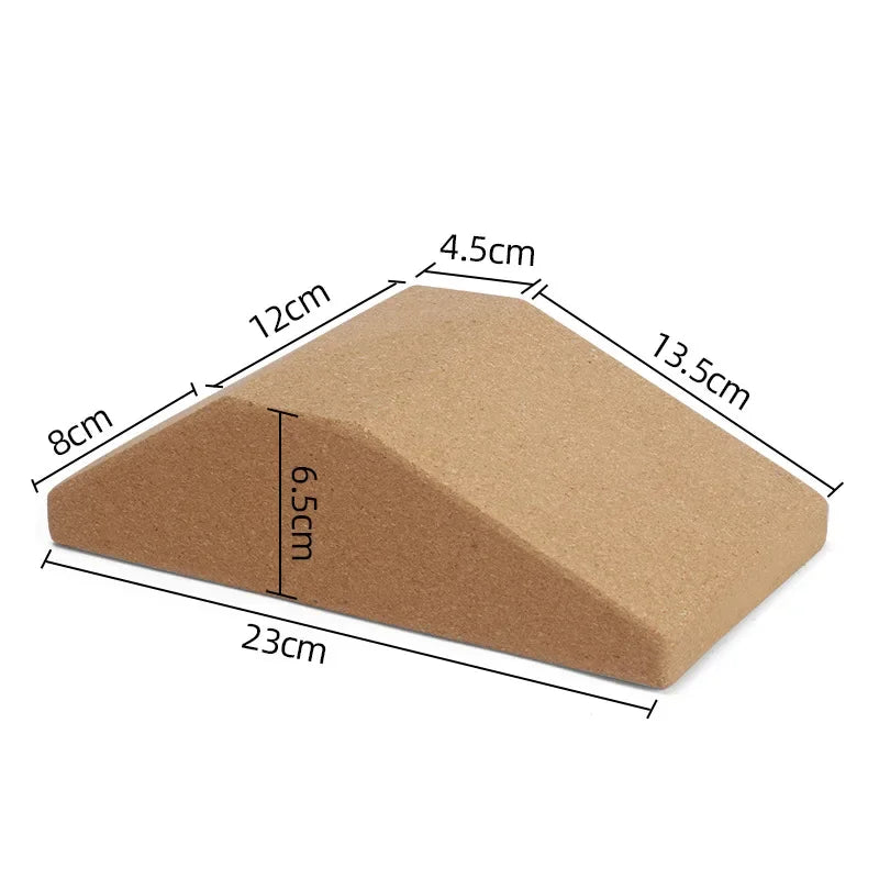 Three Point Cork Yoga Block