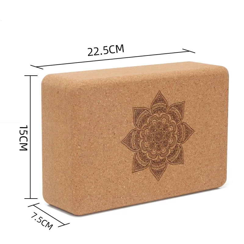 Three Point Cork Yoga Block