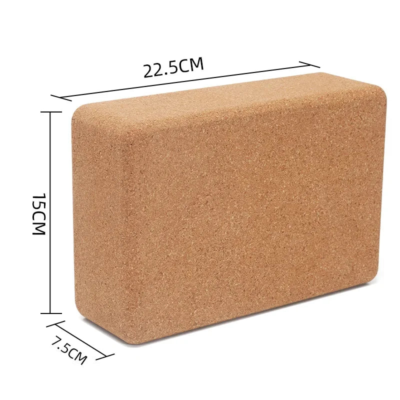 Three Point Cork Yoga Block